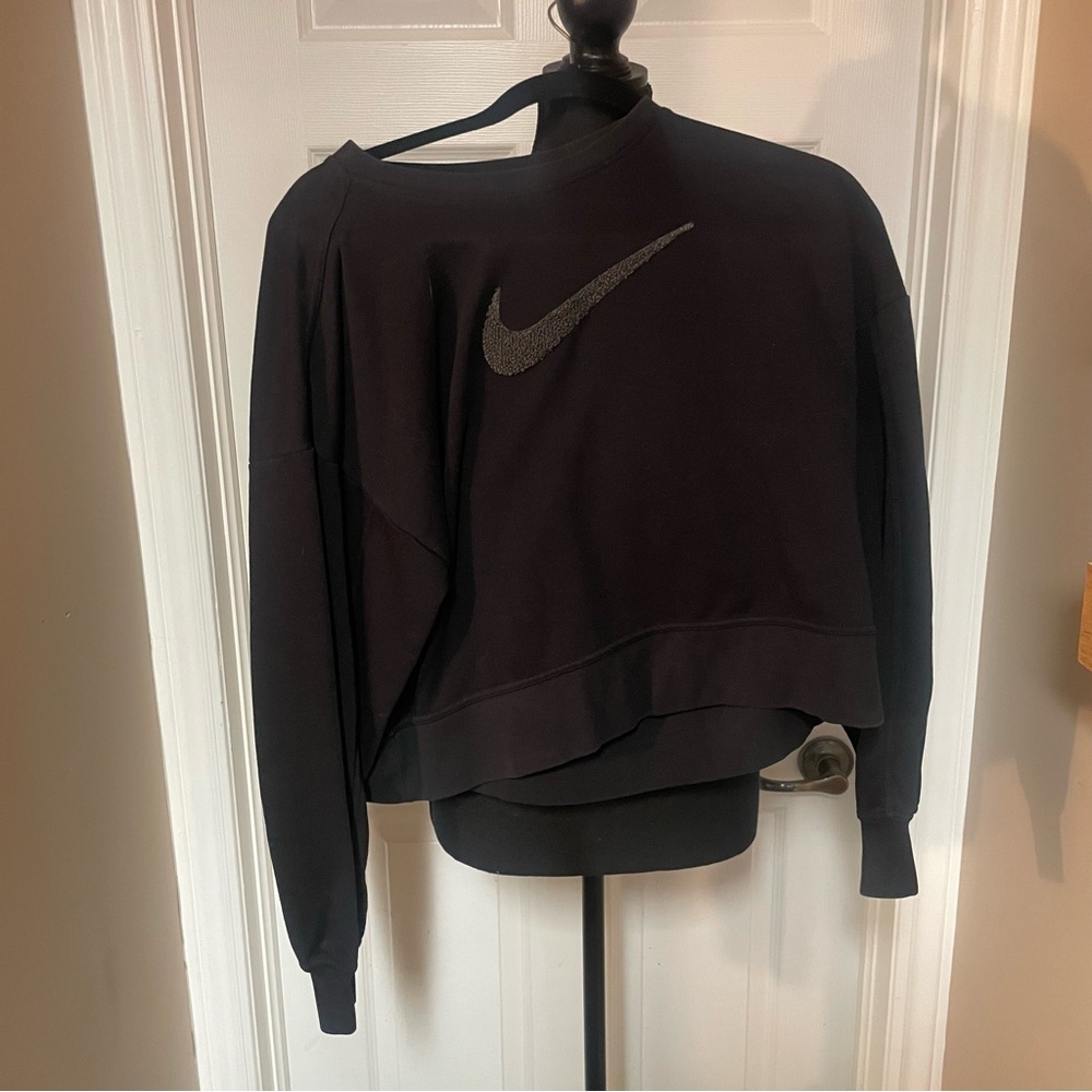 Nike Black Sweatshirt with Silver Swoosh